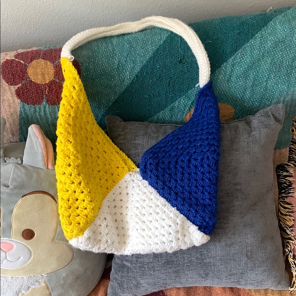 Colorful Crochet Tote Bag